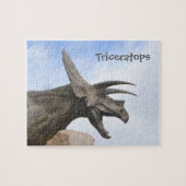 Triceratops Dinosaur Puzzle (Horizontal)