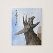 Triceratops Dinosaur Puzzle (Vertikal)