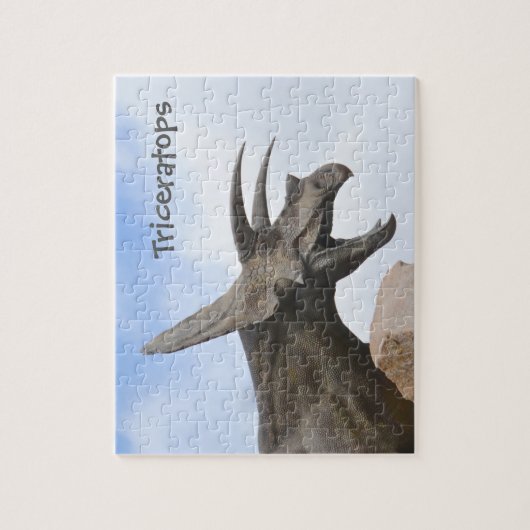 Triceratops Dinosaur Puzzle (Vertikal)