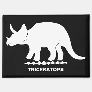 Triceratops-Dinosaur-Silhouette-Magnet Magnet