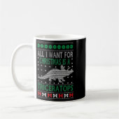 Triceratops Dinosaur Ugly Christmas Design Style F Kaffeetasse (Links)