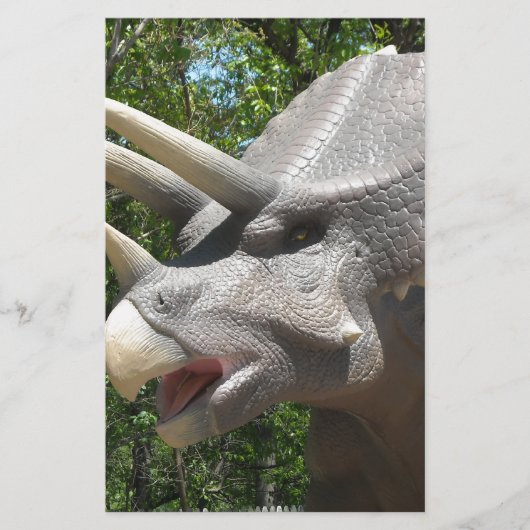 Triceratops-Dinosaurier Briefpapier (Vorderseite)