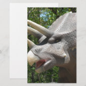 Triceratops-Dinosaurier Briefpapier (Vorne/Hinten)