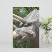Triceratops-Dinosaurier Briefpapier (Stehend Vorderseite)
