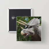 Triceratops Dinosaurier Button (Vorne & Hinten)