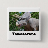 Triceratops Dinosaurier Button (Vorderseite)