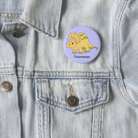 Triceratops-Dinosaurier Button (Beispiel)