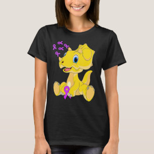 Triceratops Dinosaurier Dino Ribbon World Alzheime T-Shirt