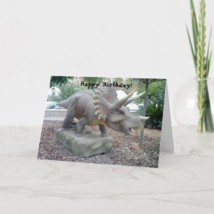 Triceratops Dinosaurier Geburtstagskarte Karte