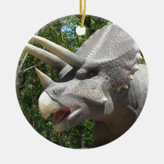 Triceratops dinosaurier keramik ornament (Vorne)
