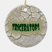 Triceratops-Dinosaurier Keramikornament (Hinten)