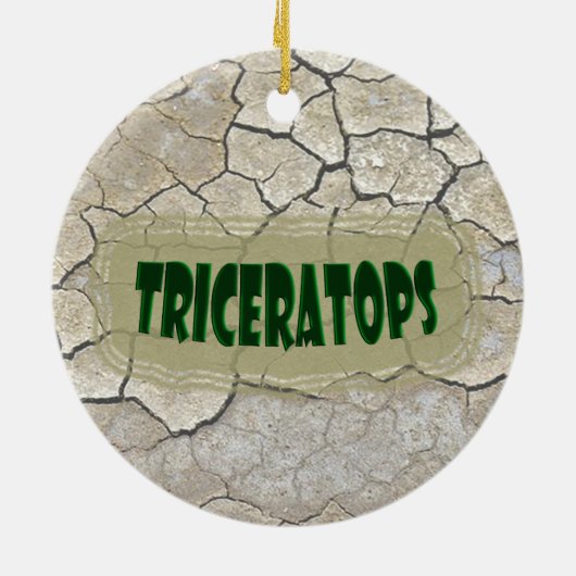 Triceratops-Dinosaurier Keramikornament (Hinten)