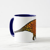 Triceratops Dinosaurier-Kinder niedliche Kunstillu Tasse (Vorderseite Links)