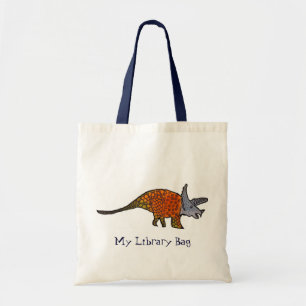 Triceratops Dinosaurier-Kinder niedliche Kunstillu Tragetasche