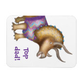 Triceratops Dinosaurier-Magnet "Top Vater" Magnet (Horizontal)