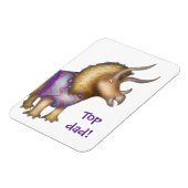Triceratops Dinosaurier-Magnet "Top Vater" Magnet (Linke Seite)