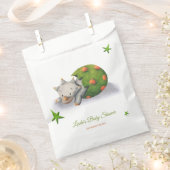 Triceratops Dinosaurier mit neutraler Babydusche Geschenktütchen (Ausgeschnitten)