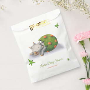 Triceratops Dinosaurier mit neutraler Babydusche Geschenktütchen