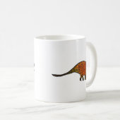 Triceratops Dinosaurier niedliche Kunstdarstellung Kaffeetasse (VorderseiteRechts)