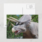 Triceratops/Dinosaurier Postkarte (Vorne/Hinten)