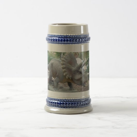 Triceratops Dinosaurier Stein Bierglas (Mittel)