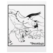 Triceratops - Farbseite.