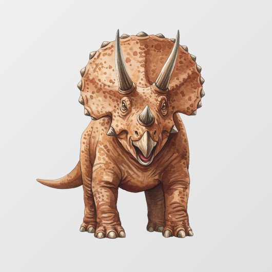 Triceratops Fensteraufkleber (Blatt)