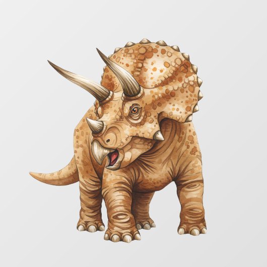 Triceratops Fensteraufkleber (Blatt)