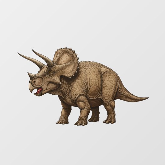 Triceratops Fensteraufkleber (Blatt)