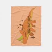 Triceratops Fleecedecke (Vorderseite)