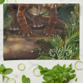 Triceratops Forest Geschirrtuch (Gefaltet)