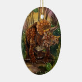 Triceratops Forest Keramik Ornament (Rechts)