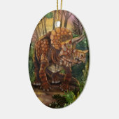 Triceratops Forest Keramik Ornament (Links)