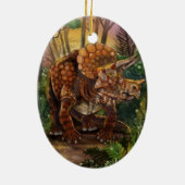 Triceratops Forest Keramik Ornament (Hinten)