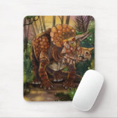 Triceratops Forest Mousepad (Mit Mouse)