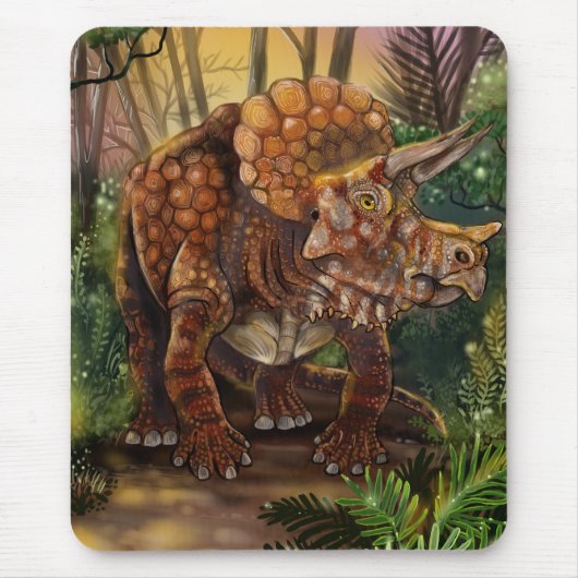 Triceratops Forest Mousepad (Vorne)