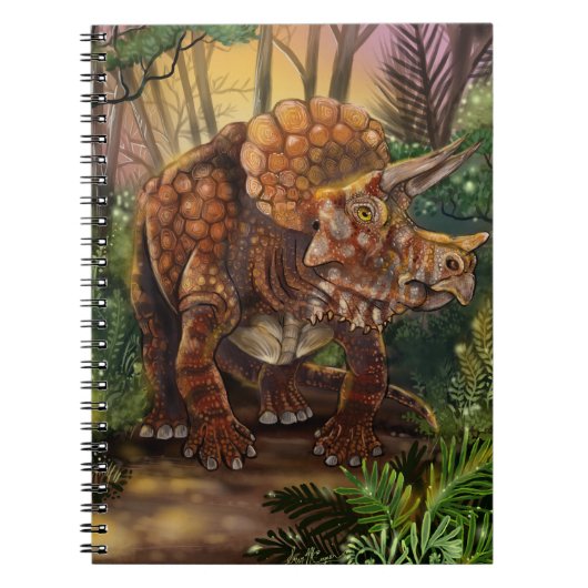 Triceratops Forest Notizblock (Vorderseite)