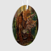 Triceratops Forest Ornament (Vorderseite)