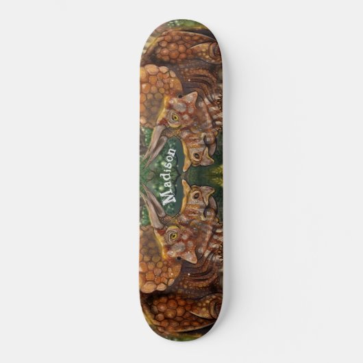 Triceratops Forest Skateboard (Vorderseite)