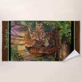 Triceratops Forest Strandtuch (Vorderseite)