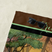 Triceratops Forest Strandtuch (Beispiel)