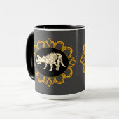 Triceratops-Fossil-Miniatur Tasse (Vorderseite Links)