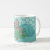 Triceratops geben Blume Kaffeetasse (VorderseiteRechts)