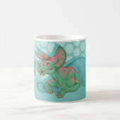 Triceratops geben Blume Kaffeetasse (Mittel)