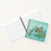 Triceratops geben Blume Notizblock (Innenseite)