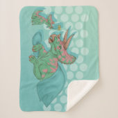 Triceratops geben Blume Sherpadecke (Vorderseite)