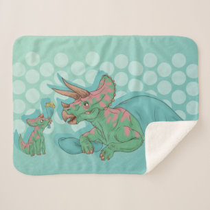 Triceratops geben Blume Sherpadecke