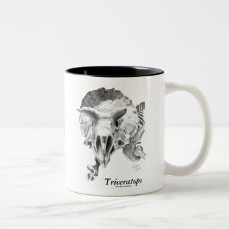 Triceratops gegen T. rex Zweifarbige Tasse