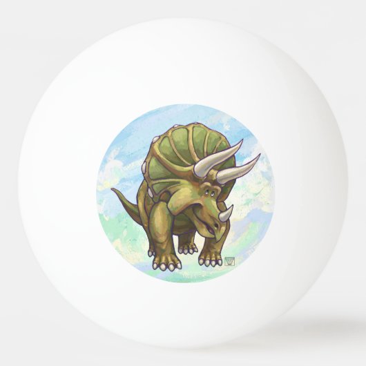 Triceratops-Geschenke u. Zusätze Tischtennisball (Rückseite)