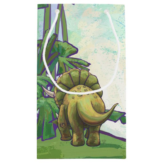 Triceratops Geschenke und Zubehör Kleine Geschenktüte (Rückseite)